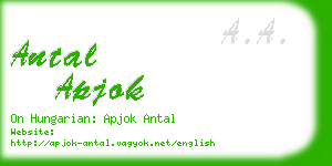 antal apjok business card